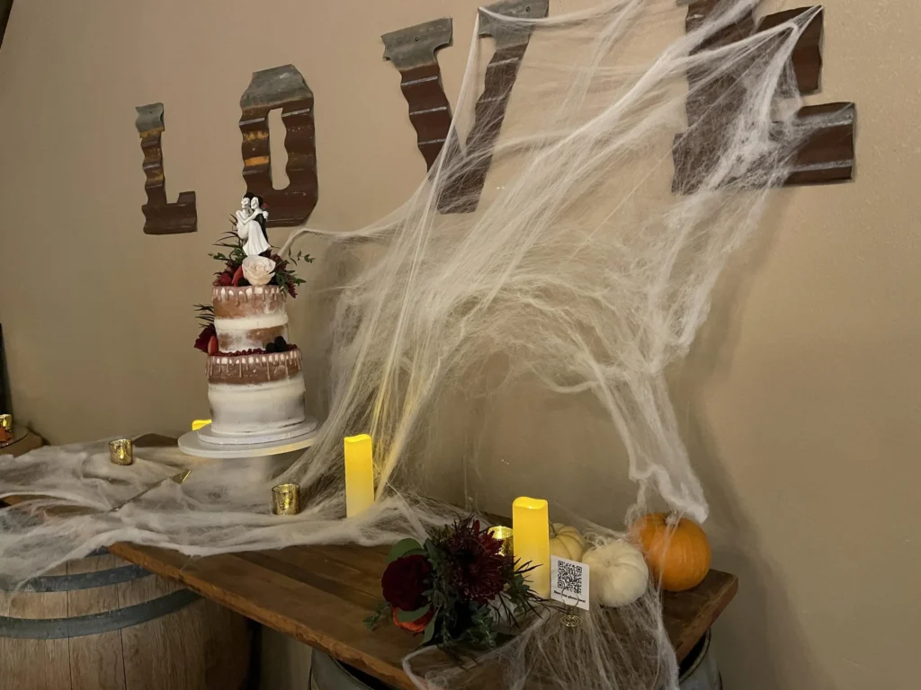 Spooky Halloween themed wedding