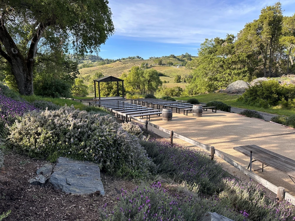 Arbor Ceremony Site with beautiful flowers