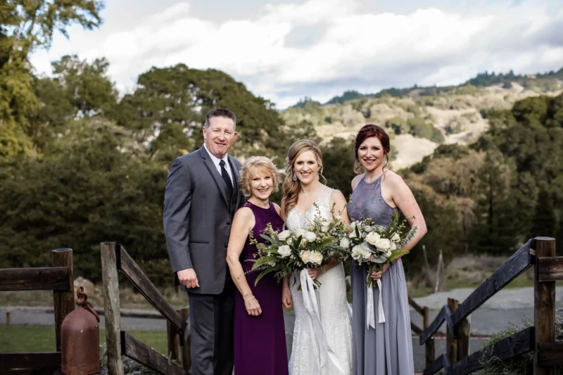 Bride with her Family