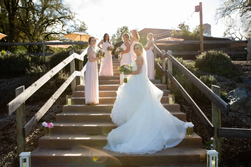 Bride and Bridesmaids Outdoor Photography