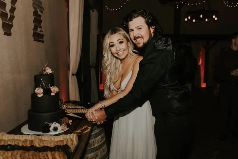 Wedding Cake Cutting Ceremony