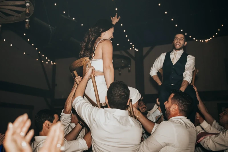 Dancing The Hora Inside the Four Seasons Barn